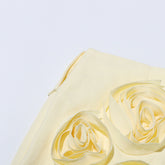 3D Floral Appliqué Puff-Sleeve Crop Top and Skirt Set - Chiccharm